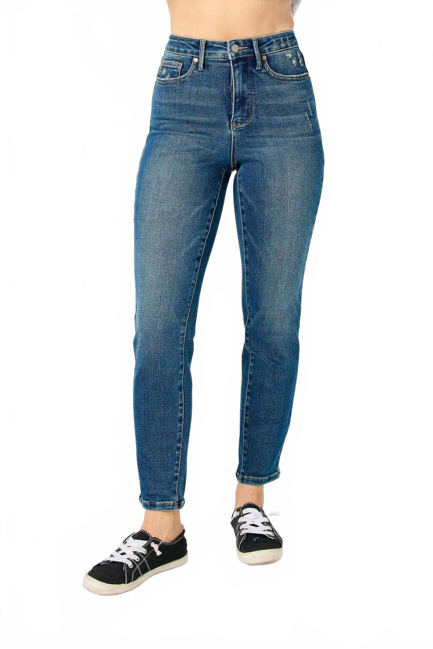NEW JUDY BLUE high waist tummy control slim jeans in dark wash